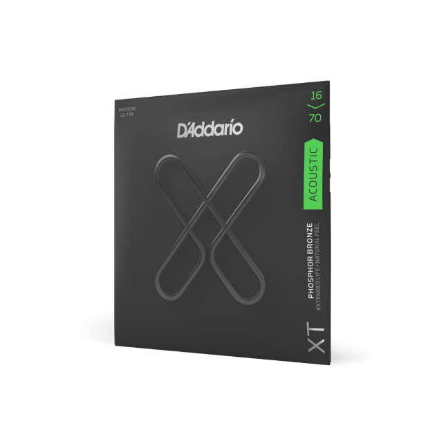 16-70 Medium Baritone, XT Phosphor Bronze Coated Acoustic Guitar Strings