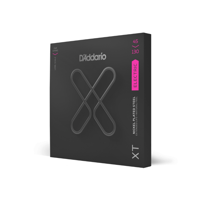 45-130 Regular Light 5-String, Long Scale, XT Nickel Coated Bass Strings