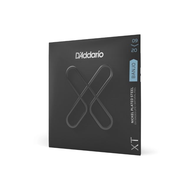 D&#39;Addario XTJ0920 XT Nickel Plated Steel Banjo Stringsl, Light, 09-20