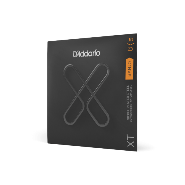 D&#39;Addario XTJ1023 XT Nickel Plated Steel Banjo Strings, Medium, 10-23