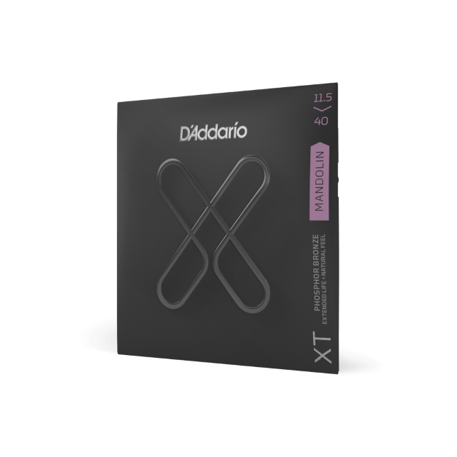 D&#39;Addario XTM11540 XT Phosphor Bronze Mandolin Strings, Custom Medium, 11.5-40