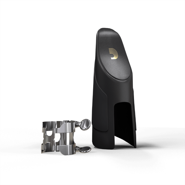 D&#39;Addario H-Ligature &amp; Cap, Alto Saxophone, Silver