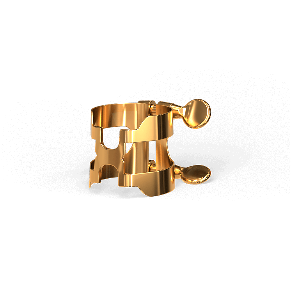 D'Addario H-Ligature & Cap, Tenor/Baritone Saxophone (Graftonite/Metalite Mouthpieces), Gold