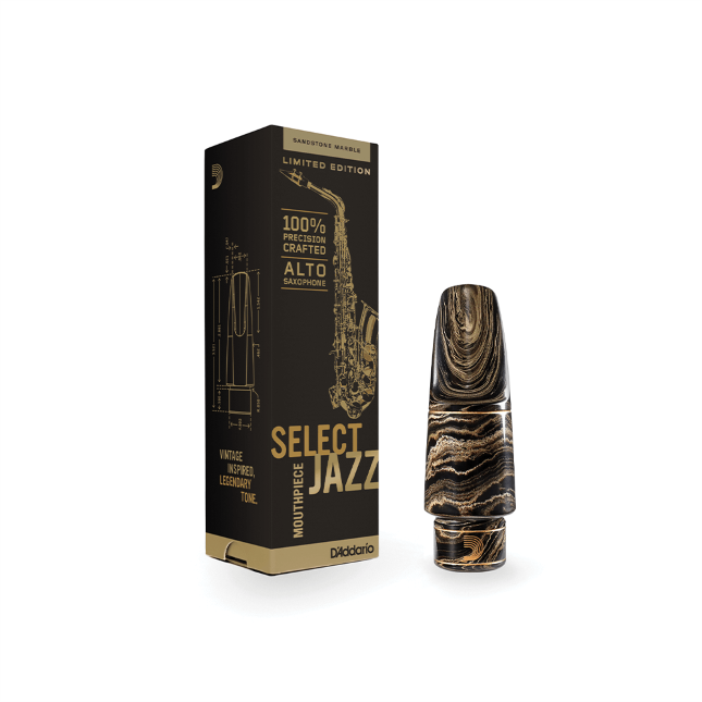 D&#39;Addario Select Jazz Marble Alto Saxophone Mouthpiece, D6M-MB