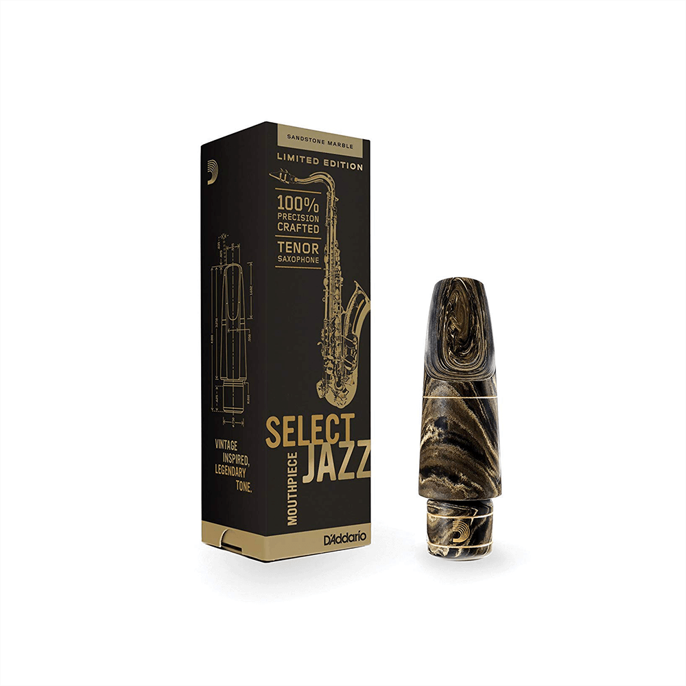 D'Addario Select Jazz Marble Tenor Saxophone Mouthpiece, D6M-MB