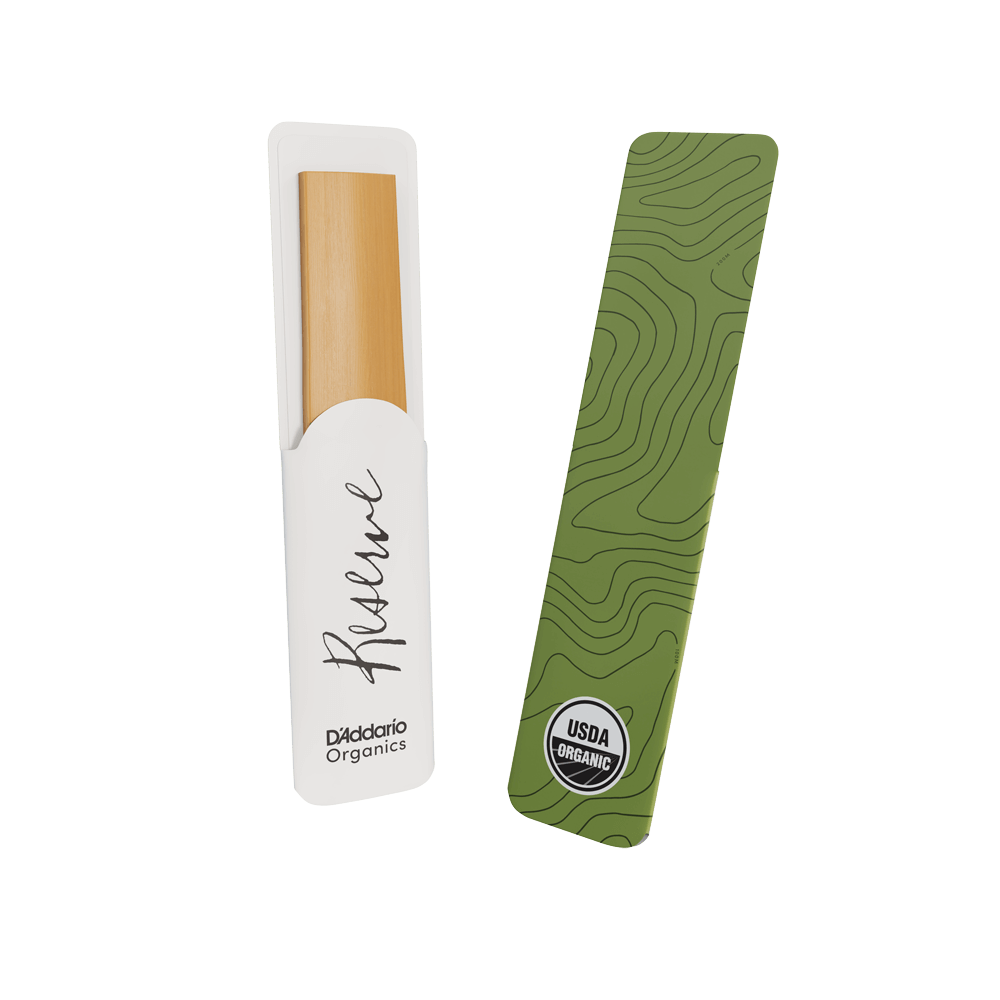 D'Addario Organic Reserve Tenor Saxophone Reeds, Strength 3.0, Individually-Sealed, 5-Pack