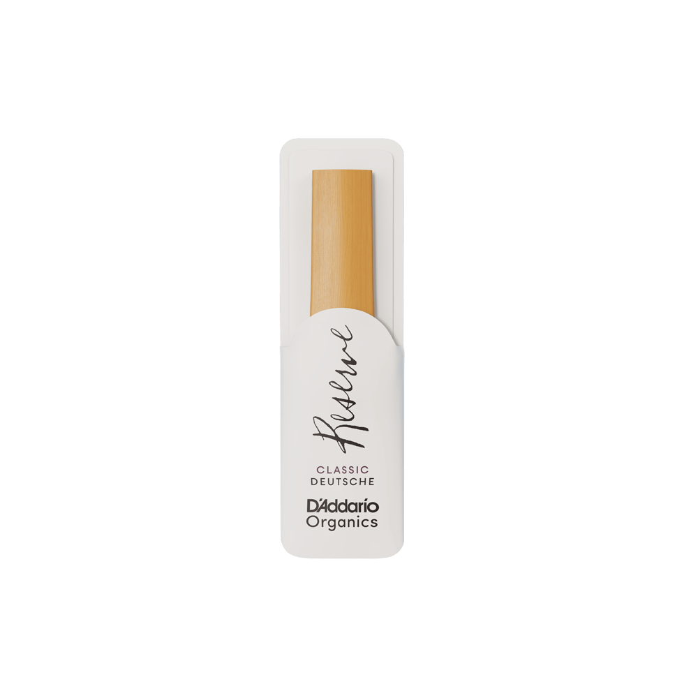 D'Addario Organic Reserve Classic, Deutsche Klarinette Reeds, Strength 3.5, Individually-Sealed, 10-Pack