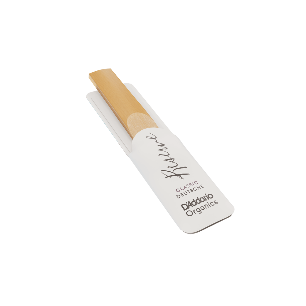 D'Addario Organic Reserve Classic, Deutsche Klarinette Reeds, Strength 3.5, Individually-Sealed, 10-Pack