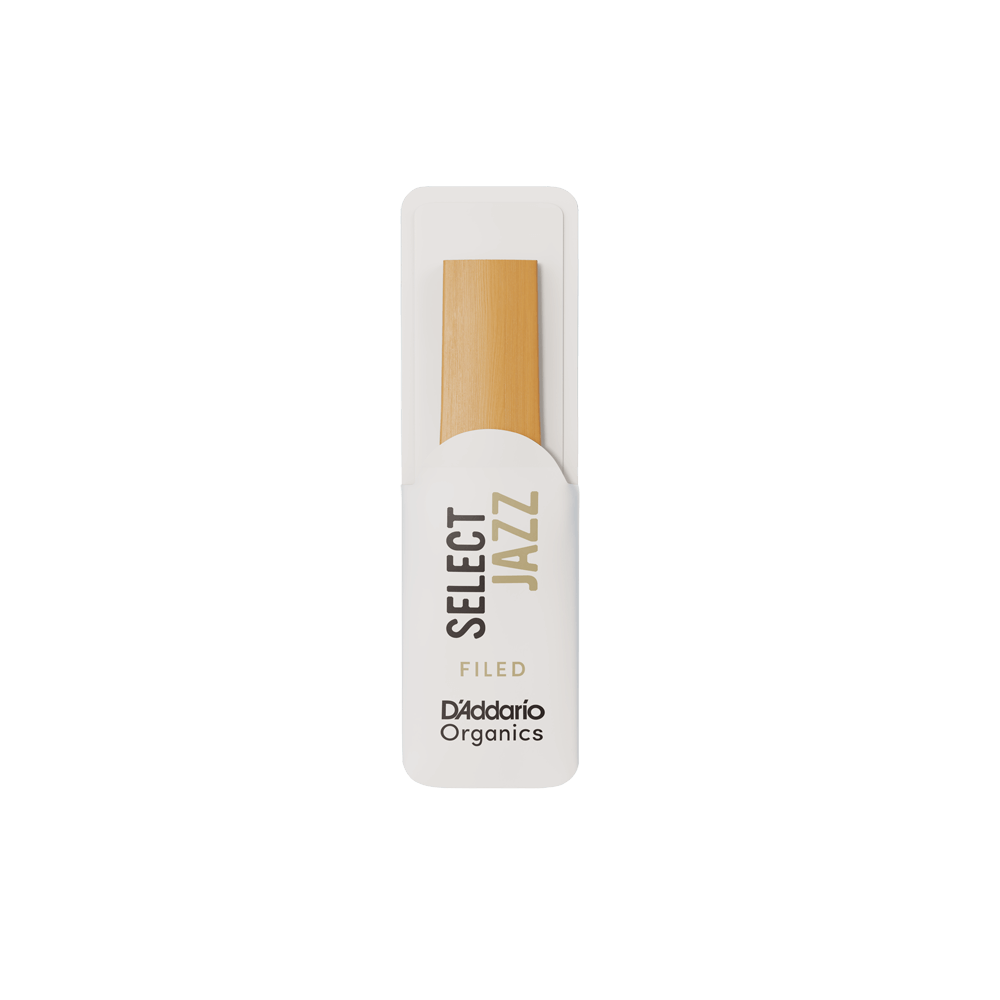 D'Addario Organic Select Jazz Filed Soprano Saxophone Reeds, Strength 2 Hard, Individually-Sealed, 10-Pack