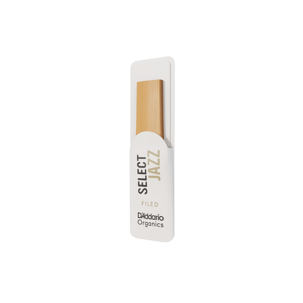 D'Addario Organic Select Jazz Filed Soprano Saxophone Reeds, Strength 2 Hard, Individually-Sealed, 10-Pack