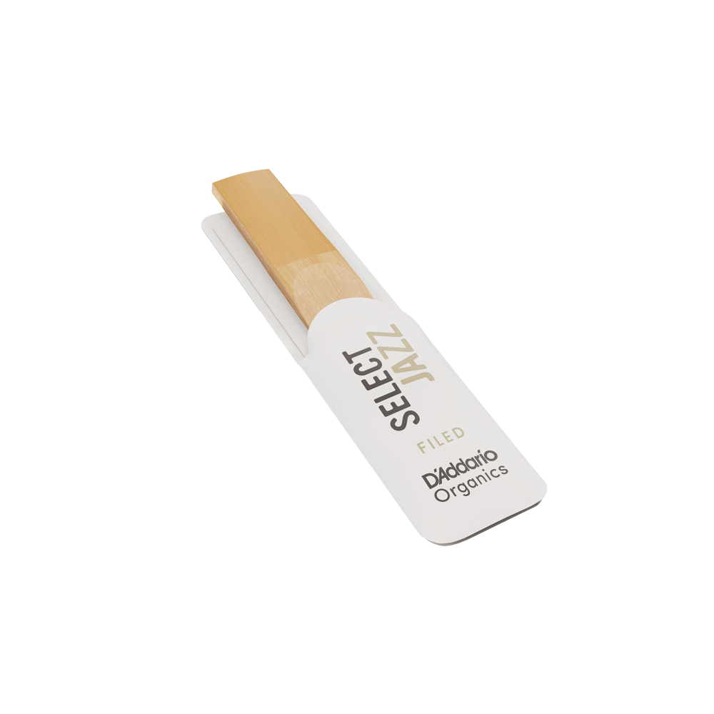 D'Addario Organic Select Jazz Filed Soprano Saxophone Reeds, Strength 2 Hard, Individually-Sealed, 10-Pack