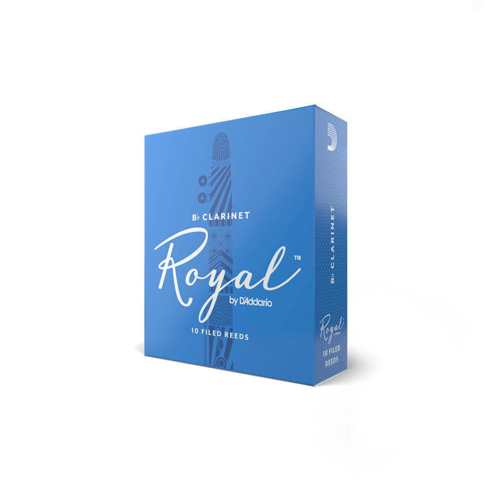 Royal by D'Addario Bb Clarinet Reeds, Strength 2.5, 10-pack