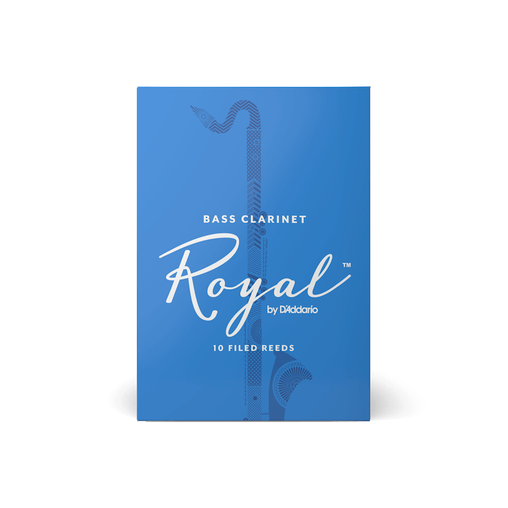 Royal by D'Addario Bass Clarinet Reeds, Strength 2.5, 10 Pack