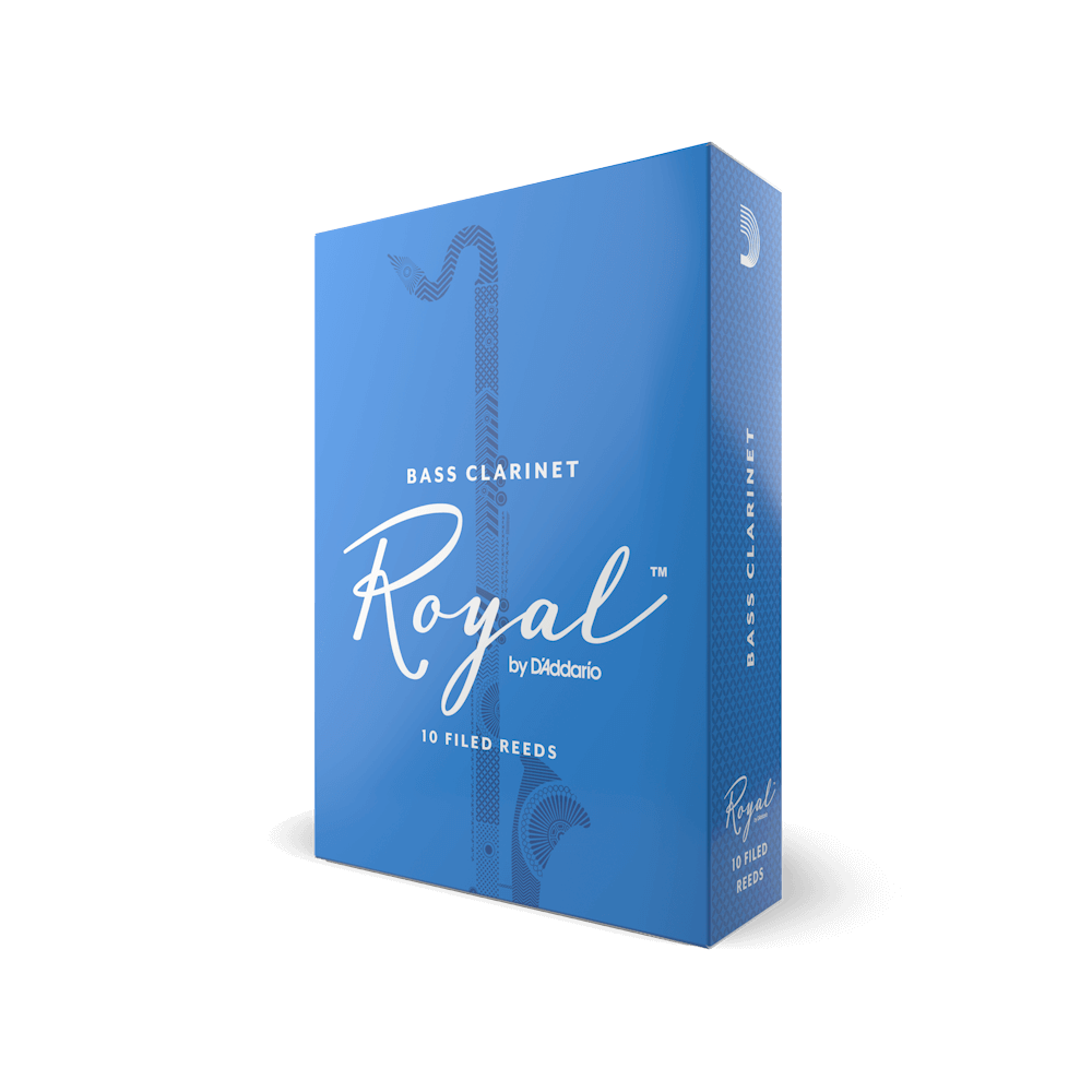 Royal by D'Addario Bass Clarinet Reeds, Strength 2.5, 10 Pack