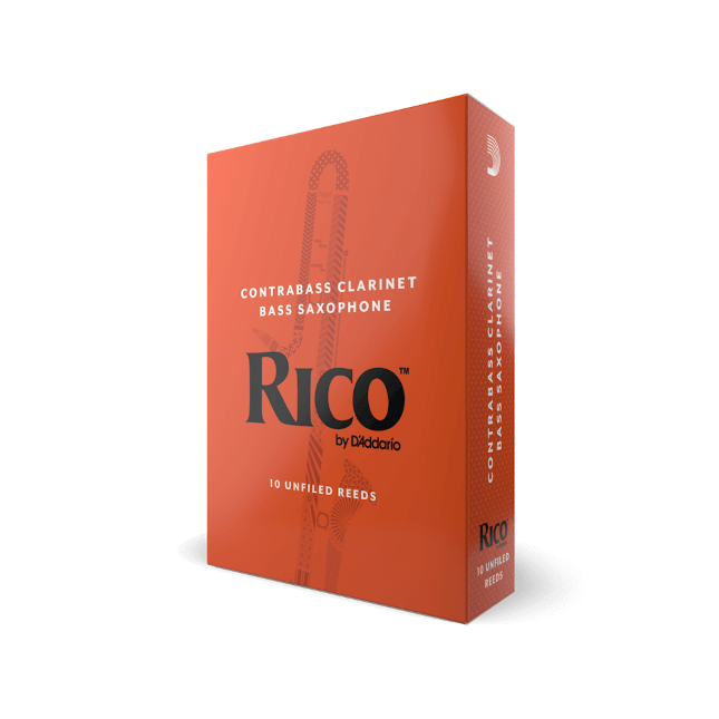 Rico by D&#39;Addario Contra Clarinet/Bass Sax Reeds, Strength 3.5, 10-pack