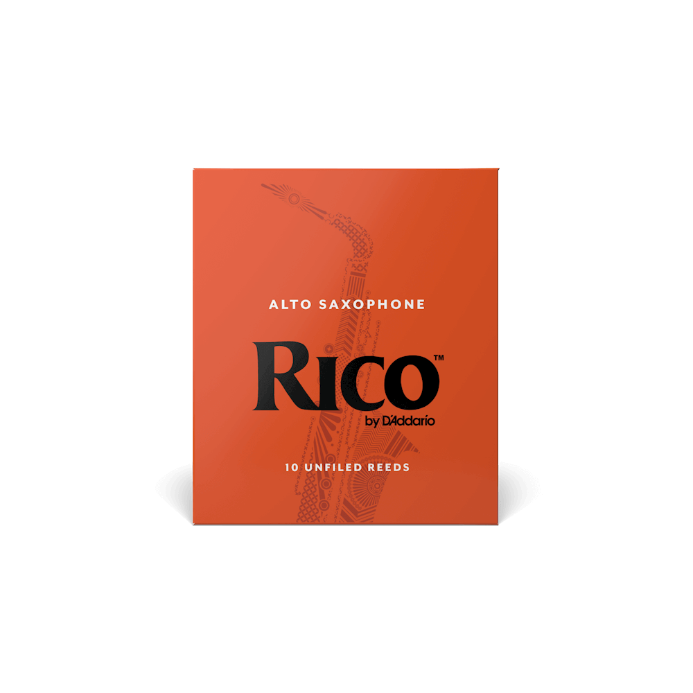 Rico by D'Addario Alto Sax Reeds, Strength 2, 10-pack