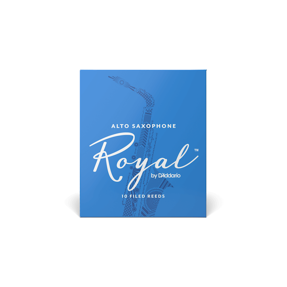 Royal by D'Addario Alto Sax Reeds, Strength 2.5, 10-pack