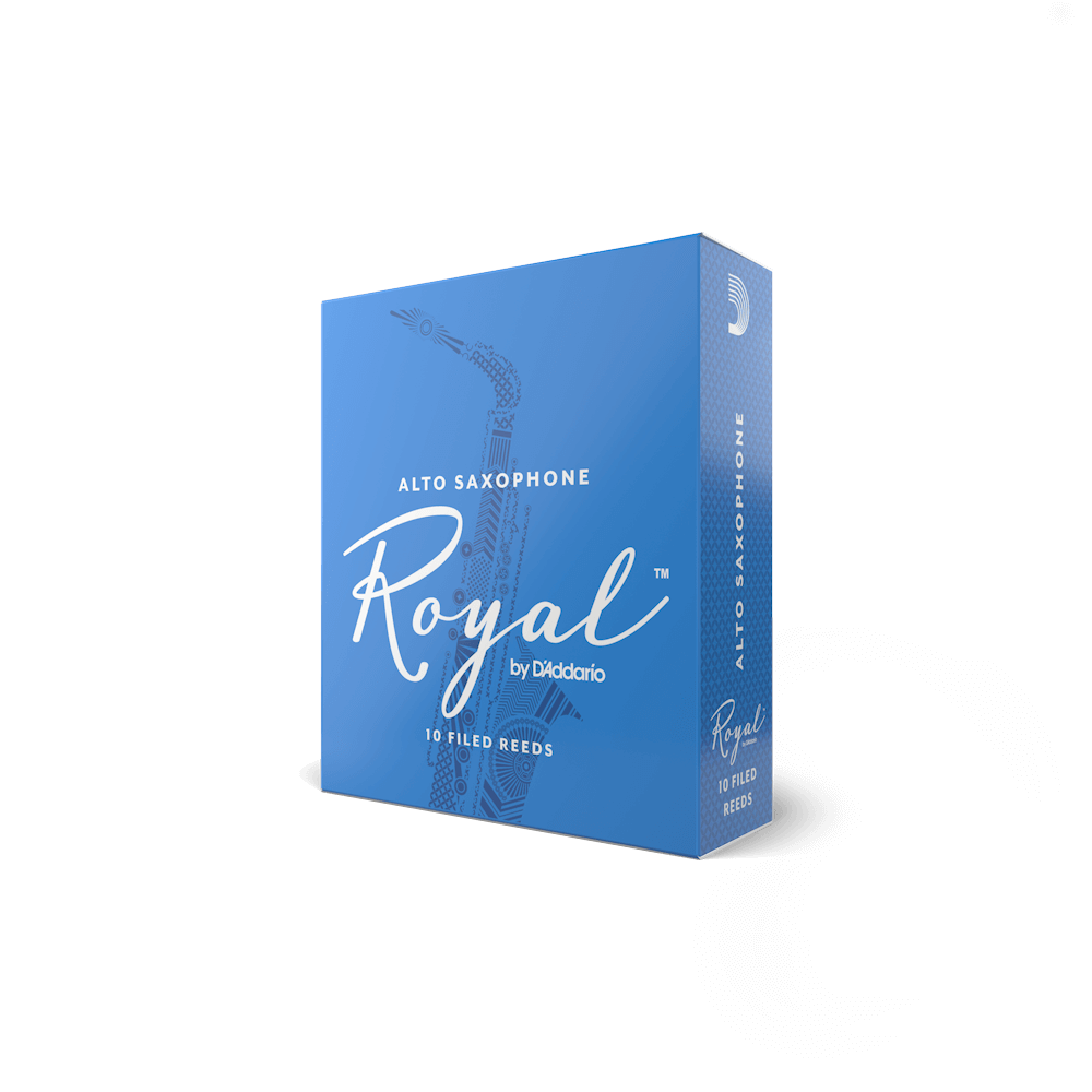 Royal by D'Addario Alto Sax Reeds, Strength 2.5, 10-pack
