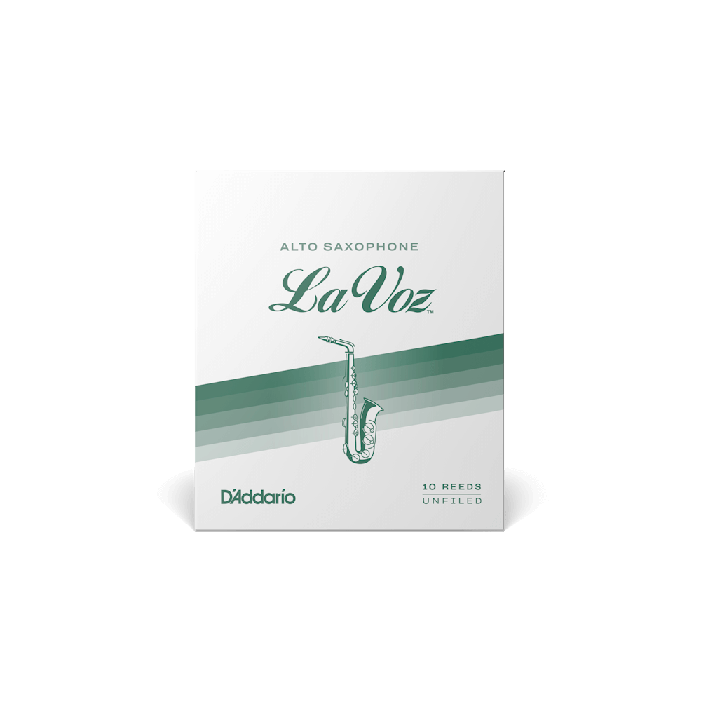 La Voz Alto Saxophone Reeds, Medium Soft, 10 Pack