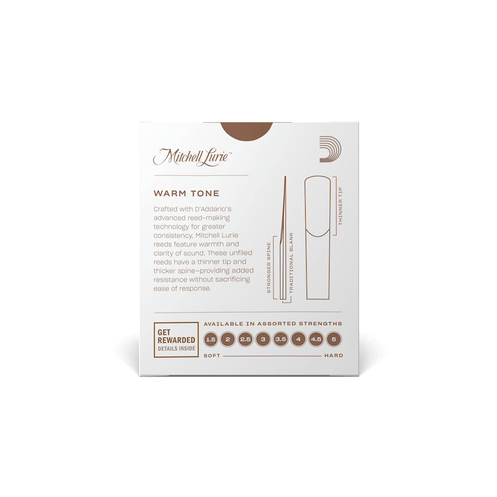 Mitchell Lurie Bb Clarinet Reeds, Strength 3.0, 10 Pack