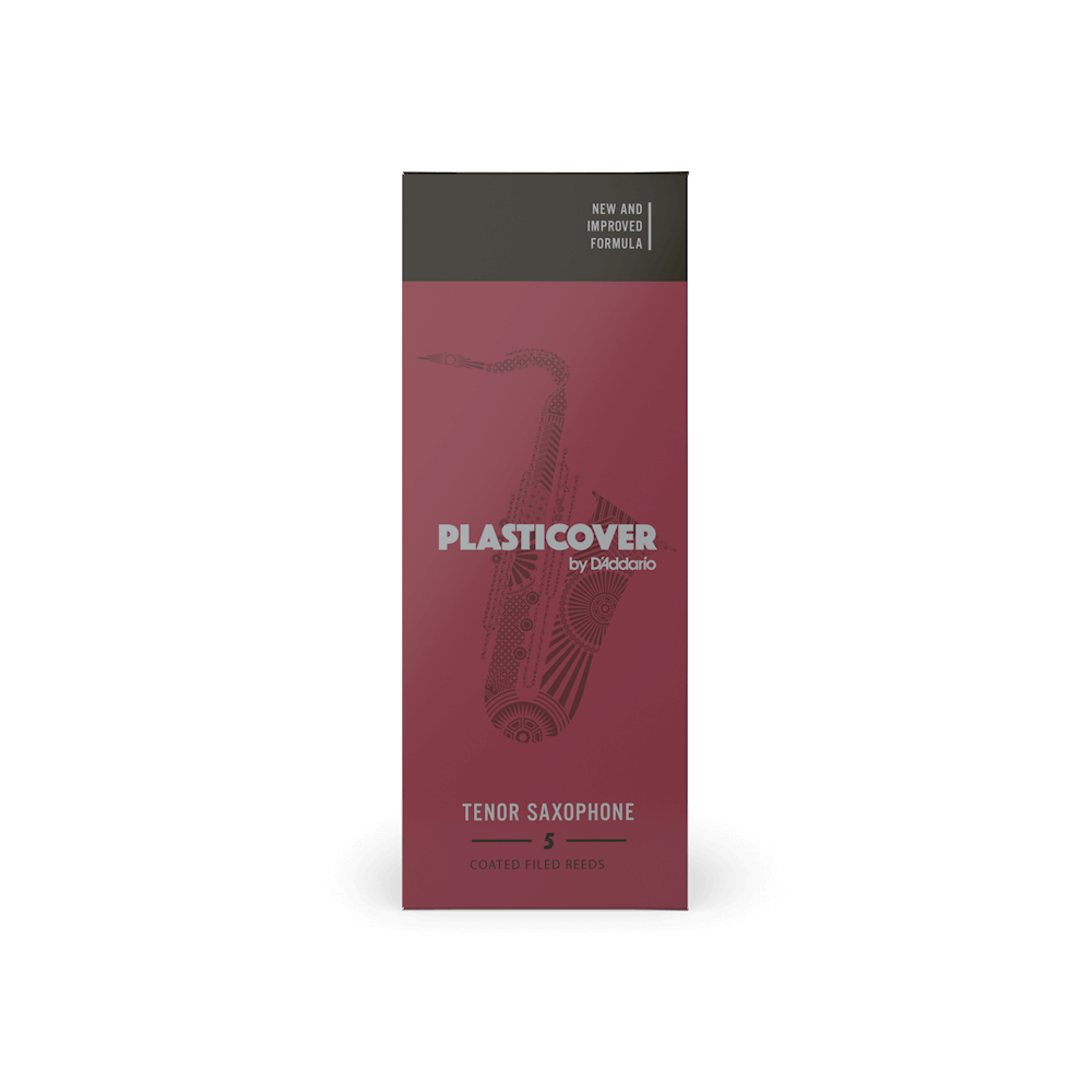 Plasticover by D'Addario Tenor Sax Reeds, Strength 2, 5-pack