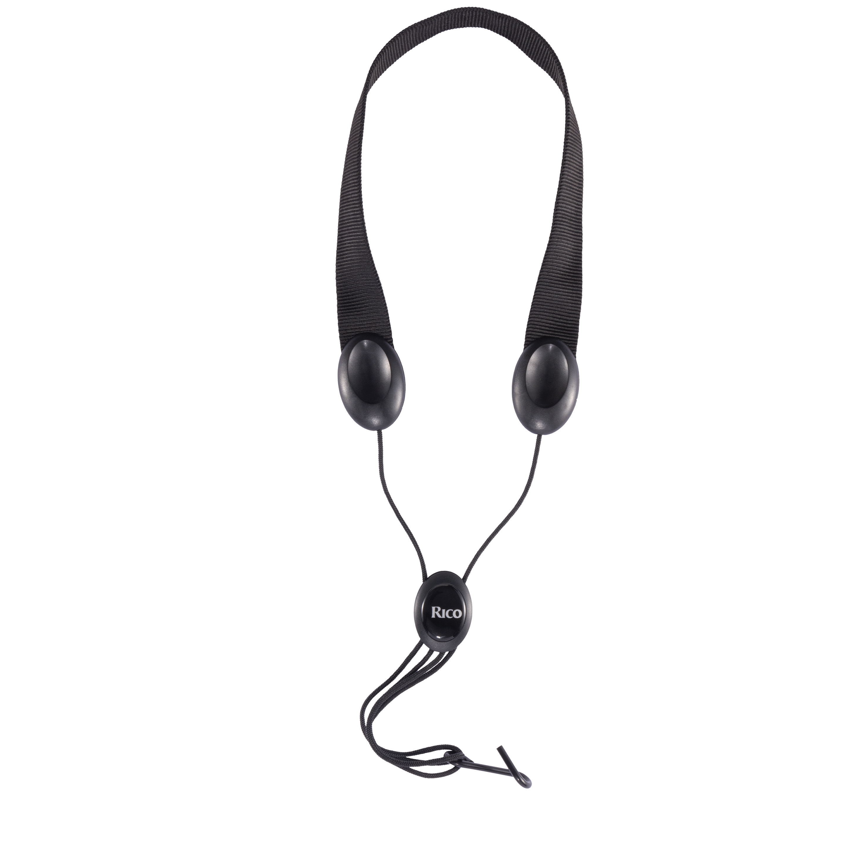 Rico Saxophone Strap, Tenor/Baritone, Black Nylon