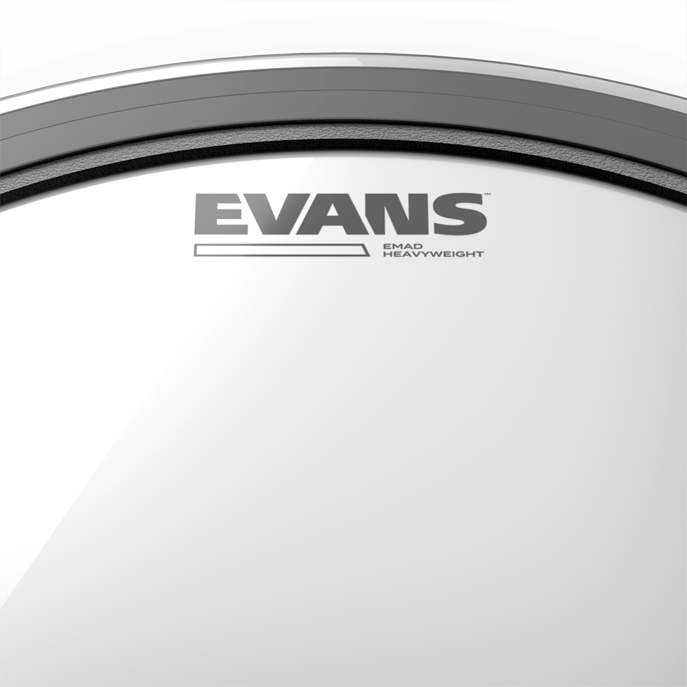 EVANS EMAD Heavyweight Clear Bass Batter Drumhead, 22 Inch