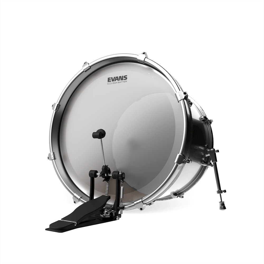 EVANS EQ4 Frosted Bass Batter Drumhead,, 22 Inch
