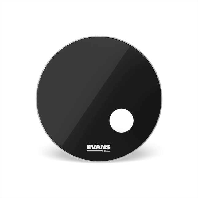 EVANS EQ3 Resonant Black Bass Drum Head, 22 Inch