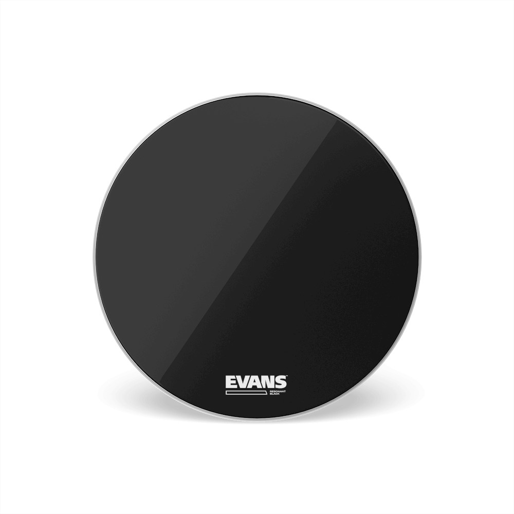 EVANS Resonant Black Bass Drum Head, 22 Inch