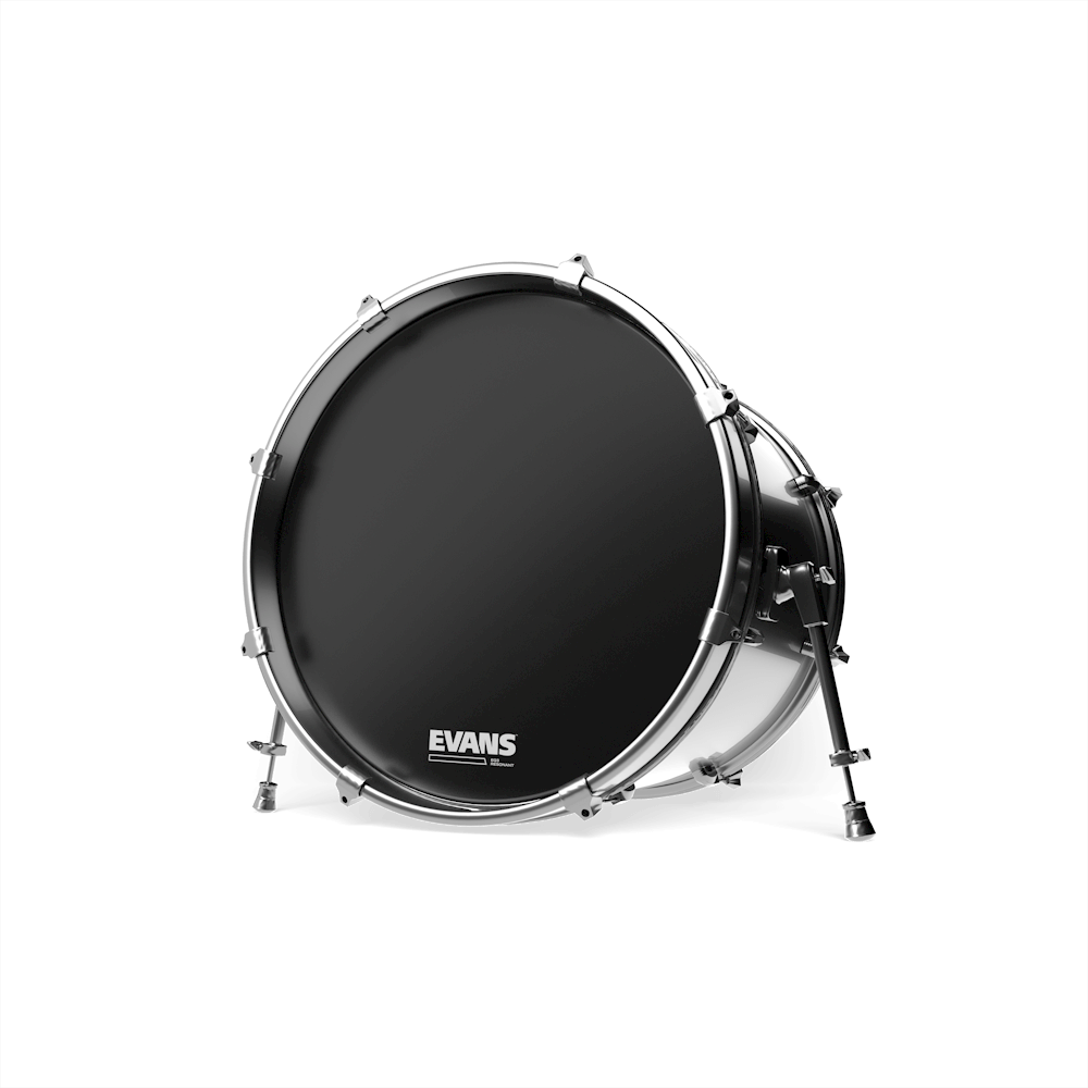 EVANS Resonant Black Bass Drum Head, 22 Inch