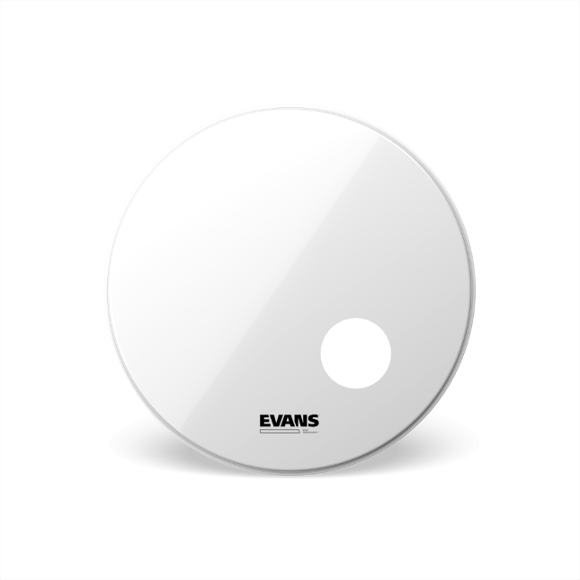 EVANS EQ3 Resonant Smooth White Bass Drum Head, 22 Inch