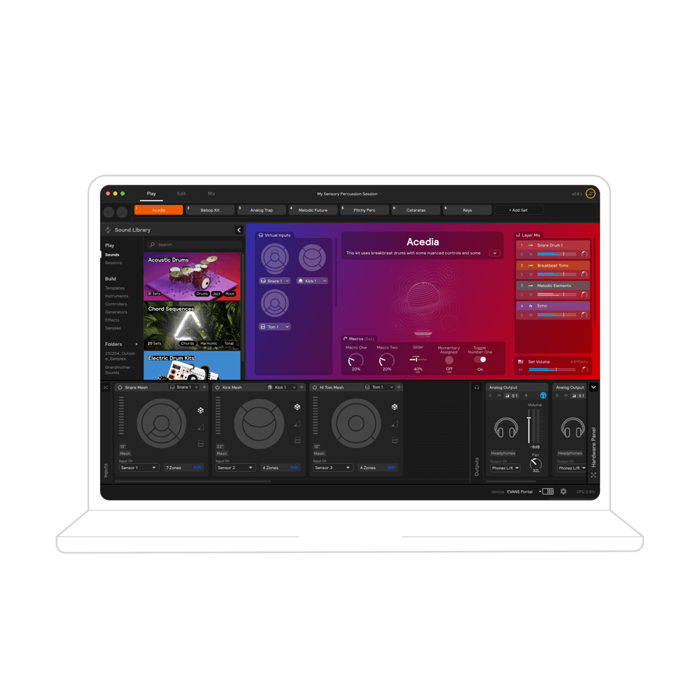 EVANS Hybrid Sensory Percussion Sound System