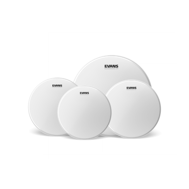 Evans UV1 Coated Rock Tom Pack (10&quot;, 12&quot;, 16&quot;) with 14&quot; UV1 Coated Snare Batter