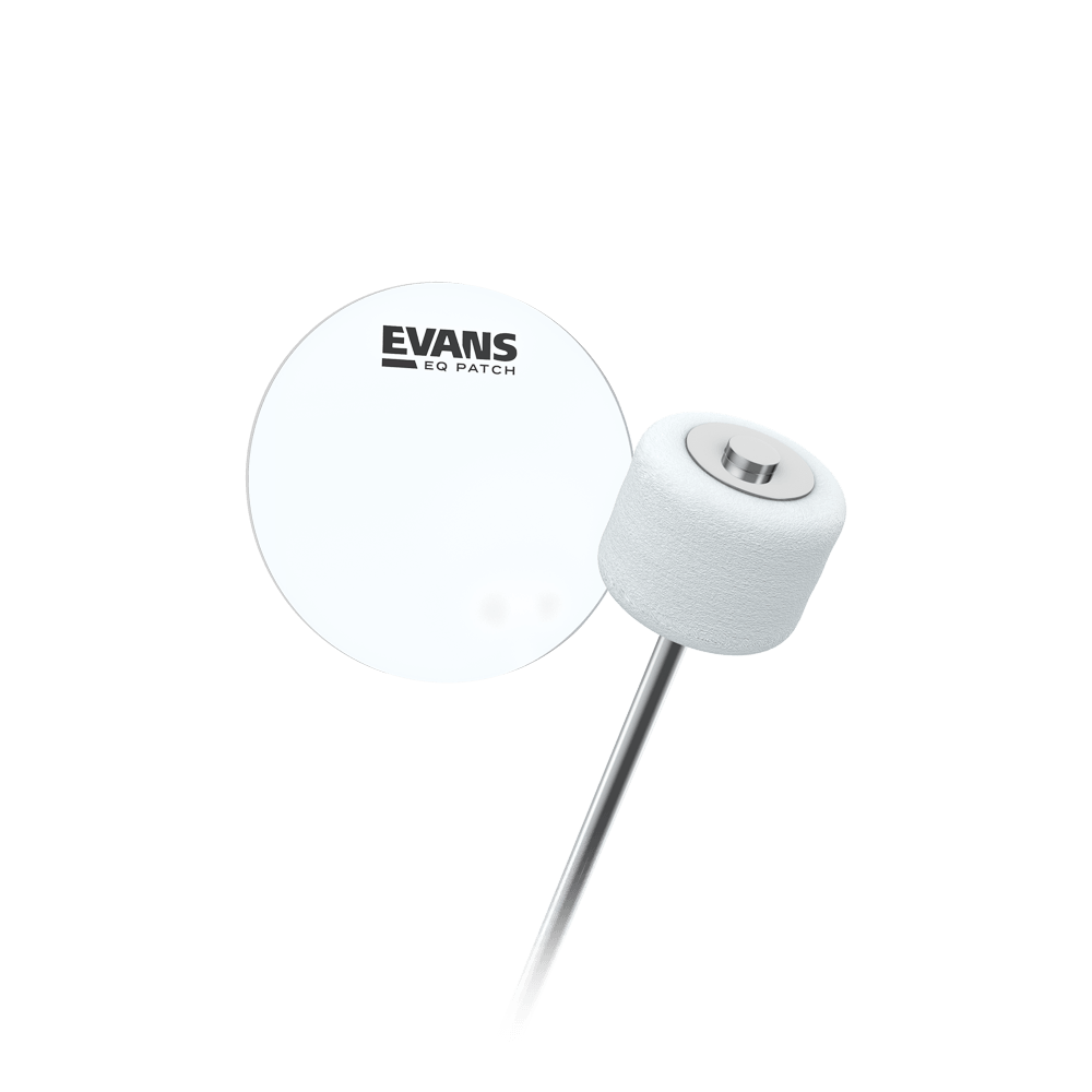 EVANS EQ Single Pedal Patch, Clear Plastic