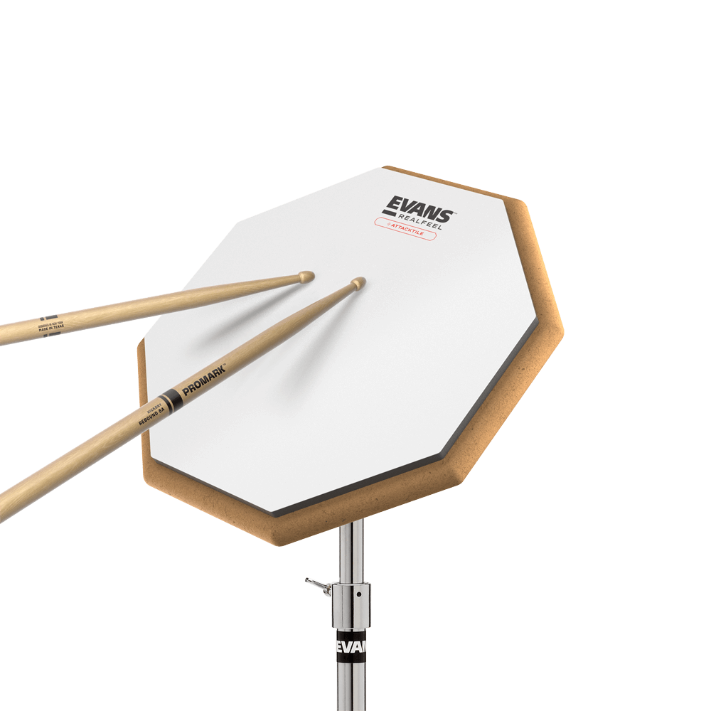RealFeel by EVANS Attacktile Mountable Drum Pad Scholastic Pack, 10 Inch