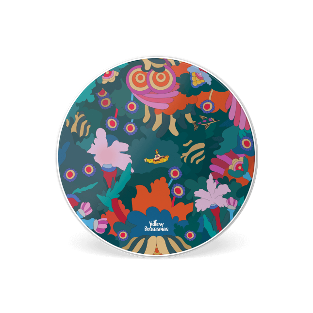 EVANS Yellow Submarine Resonant Bass Drumhead, Under the Sea, 20 inch