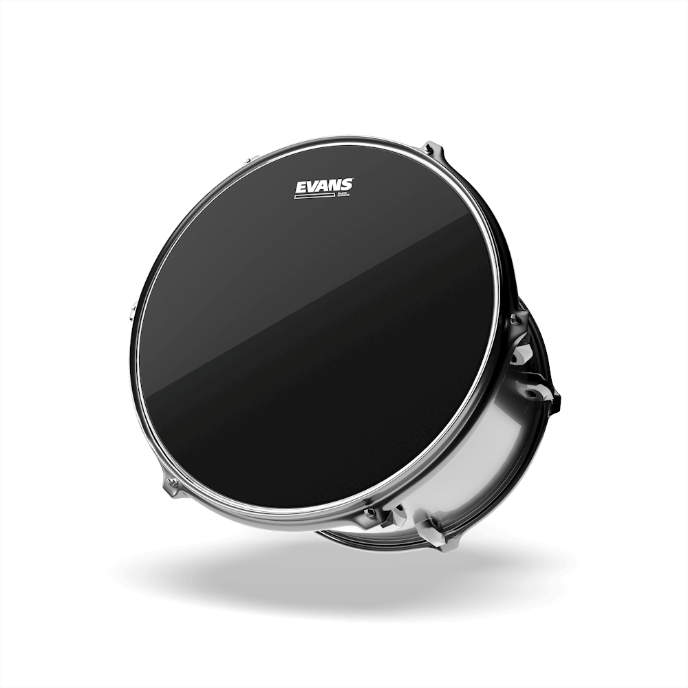 Evans Black Chrome Drum Head, 12 Inch