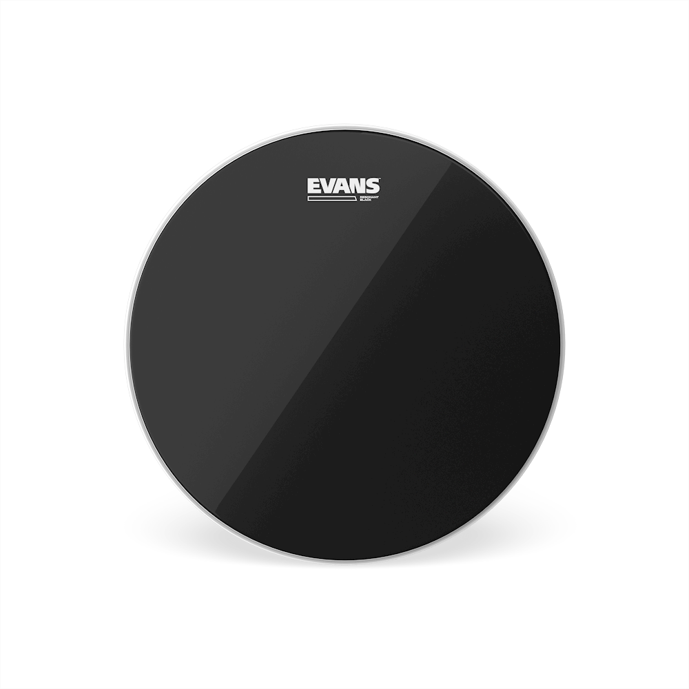 EVANS Resonant Black Drum Head, 12 Inch