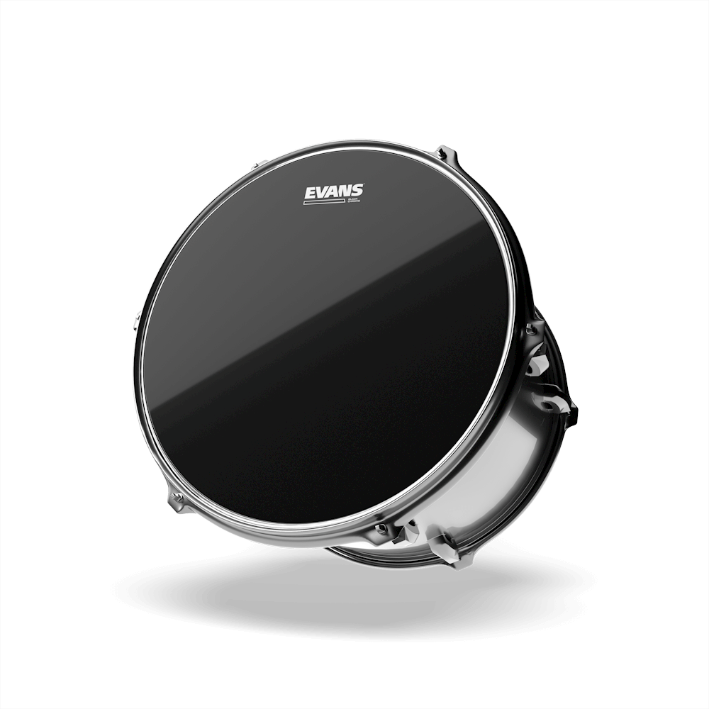 EVANS Resonant Black Drum Head, 12 Inch
