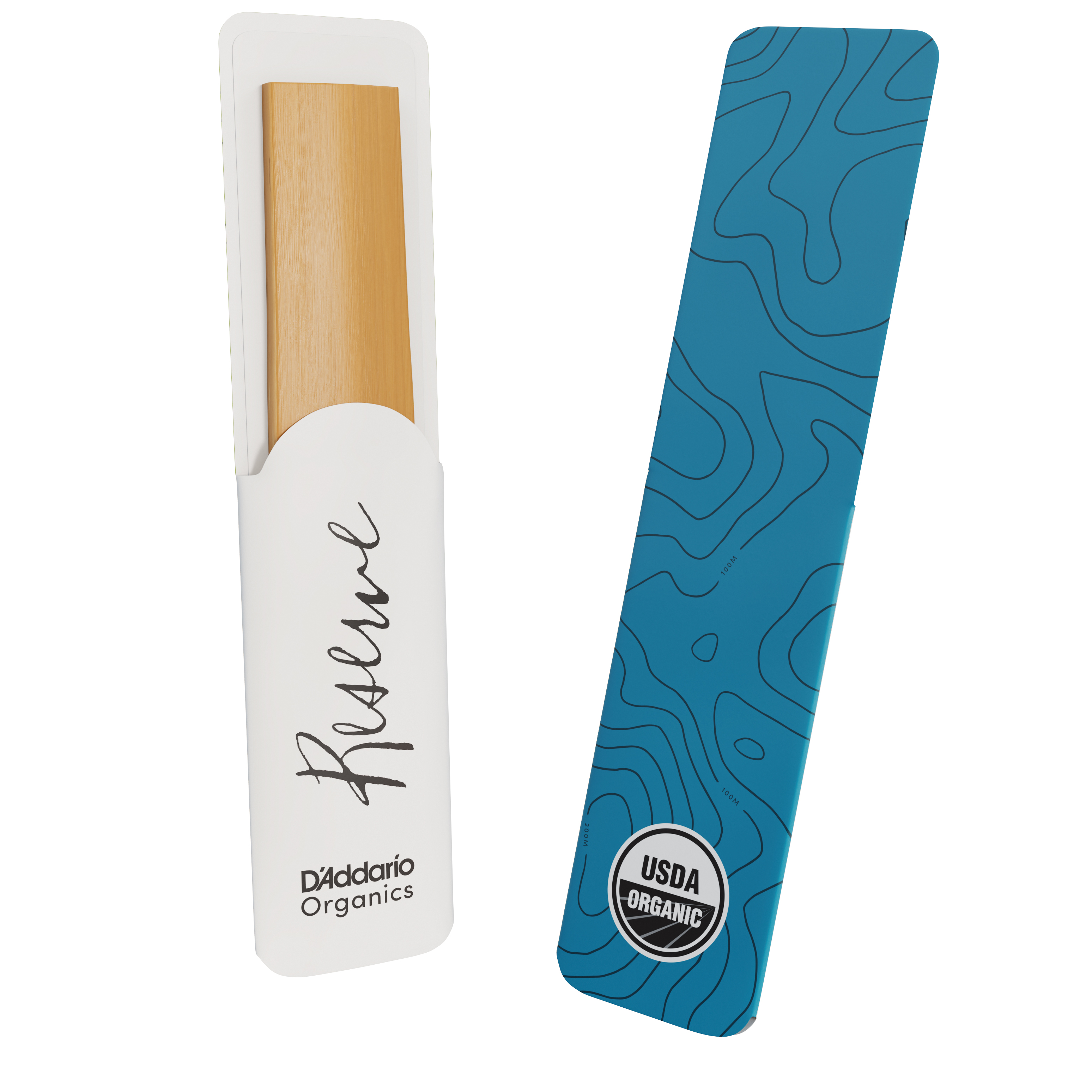 D'Addario Organic Reserve Bass Clarinet Reeds, Strength 3.0, Individually-Sealed, 5-Pack
