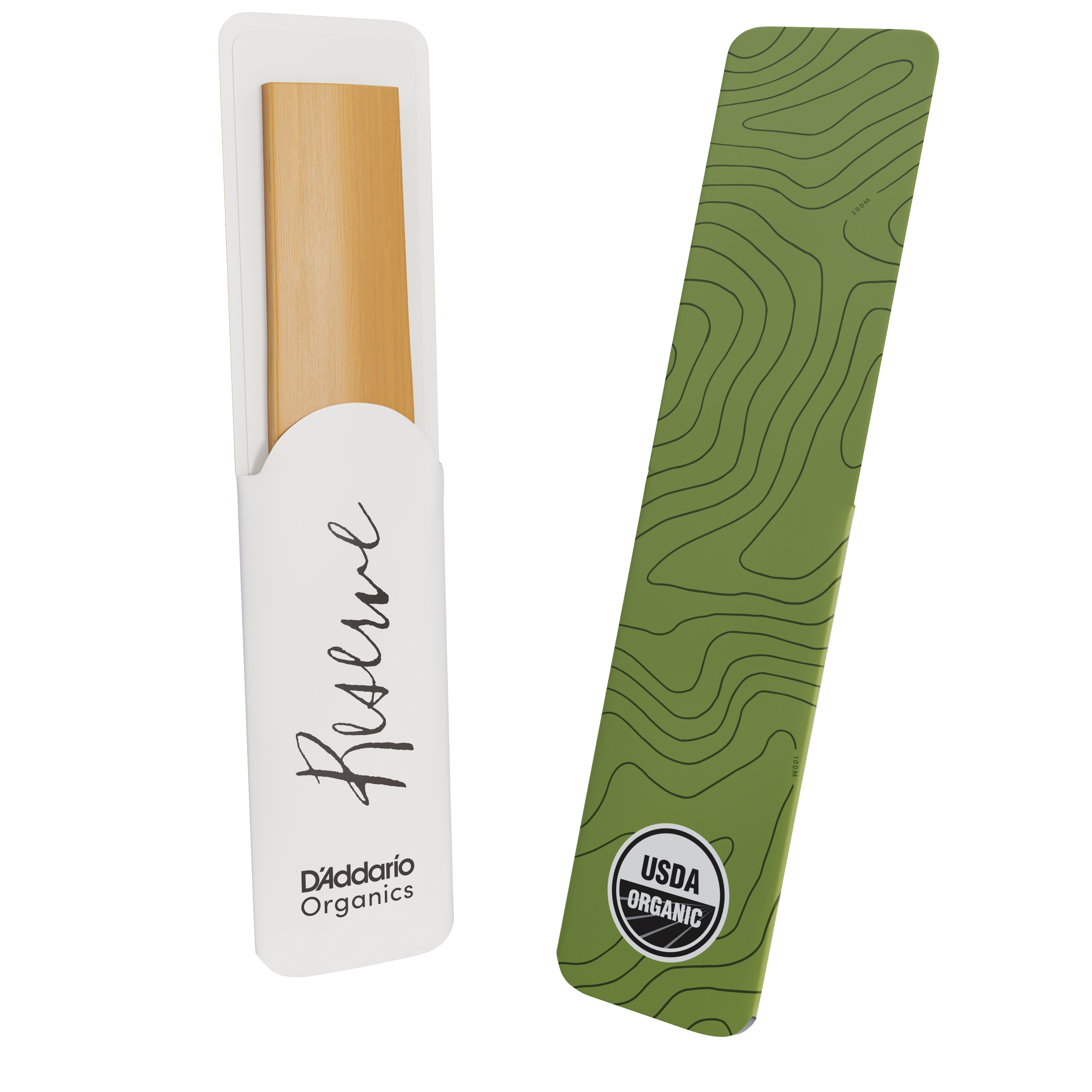 D'Addario Organic Reserve Tenor Saxophone Reeds, Strength 3.0, Individually-Sealed, 5-Pack