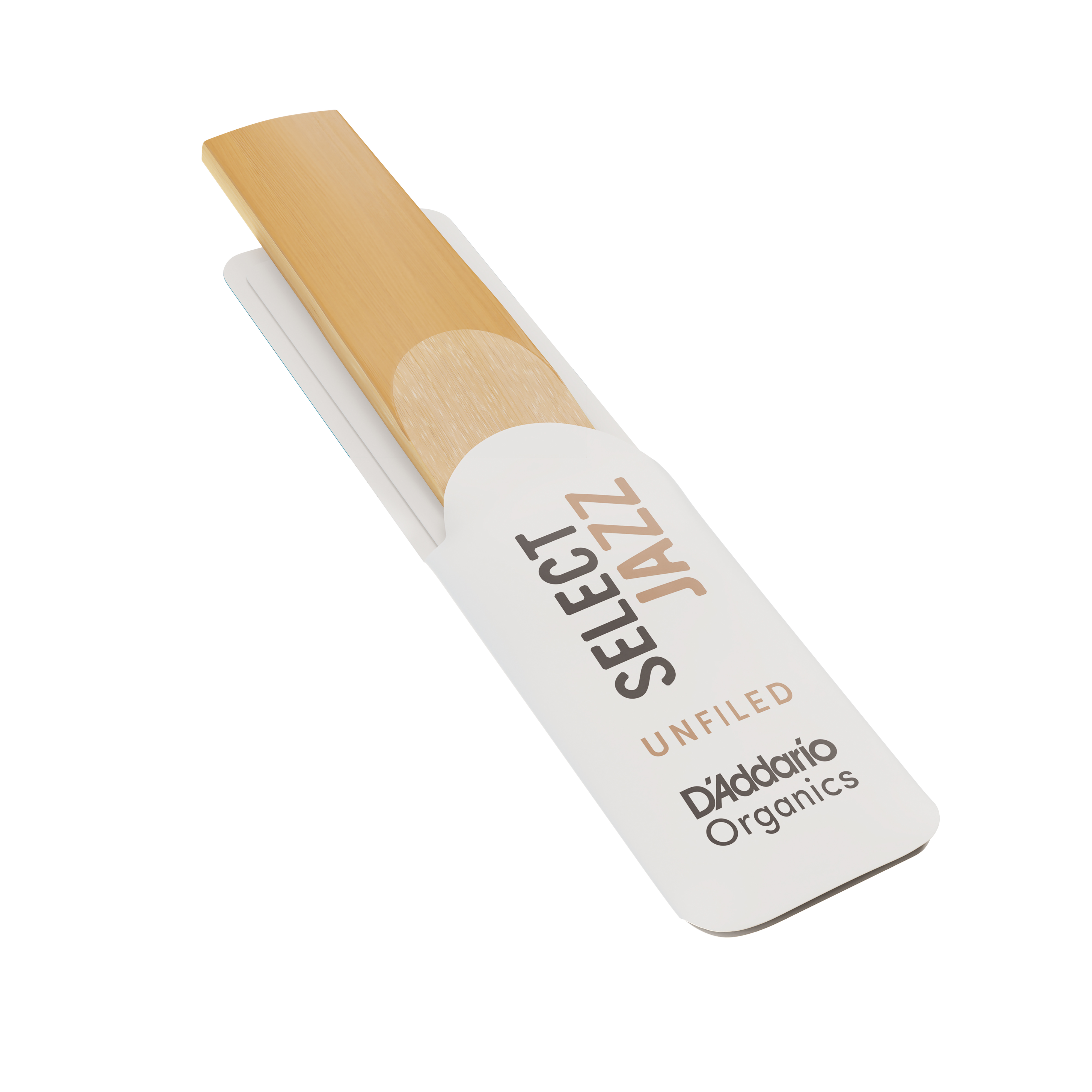 D'Addario Organic Select Jazz Unfiled Alto Saxophone Reeds, Strength 3 Soft, Individually-Sealed, 10-Pack