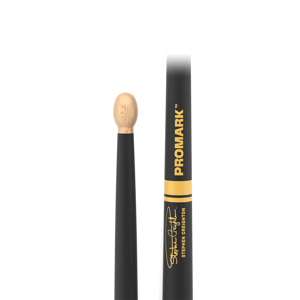 ProMark Stephen Creighton Pipe Band ActiveGrip Maple Drumstick, Wood Tip