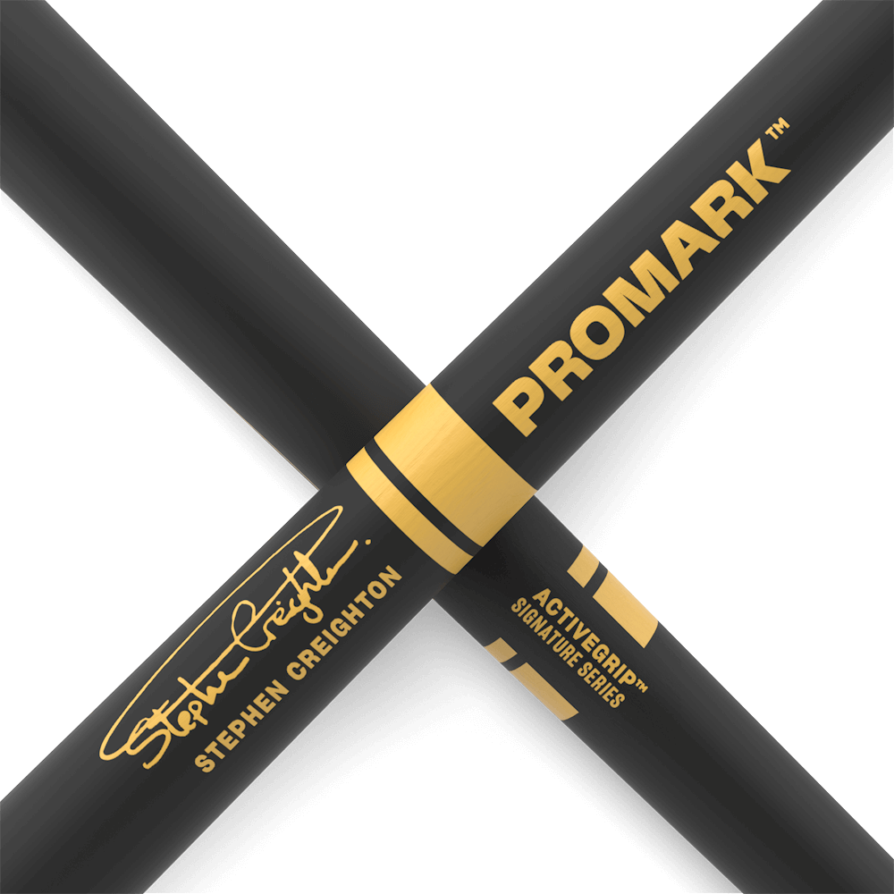 ProMark Stephen Creighton Pipe Band ActiveGrip Maple Drumstick, Wood Tip