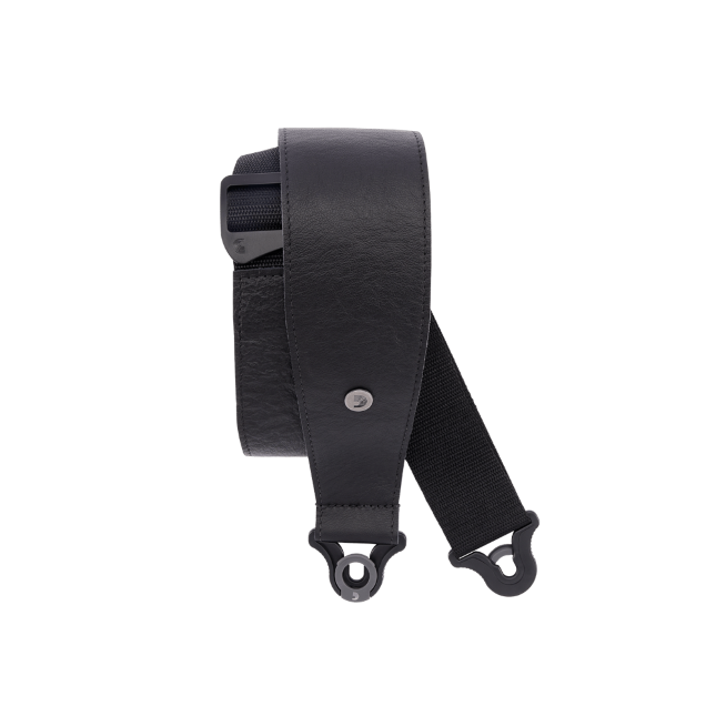 D&#39;Addario Comfort Leather Auto Lock Guitar Strap, Black