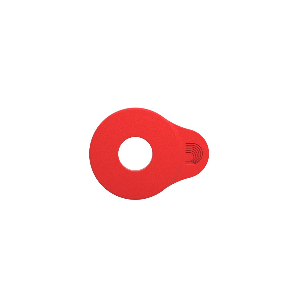 D'Addario Flex Lock Strap Block, 4-Pk Red
