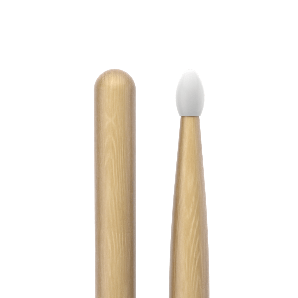 ProMark Classic Forward 5A Hickory Drumstick, Oval Nylon Tip