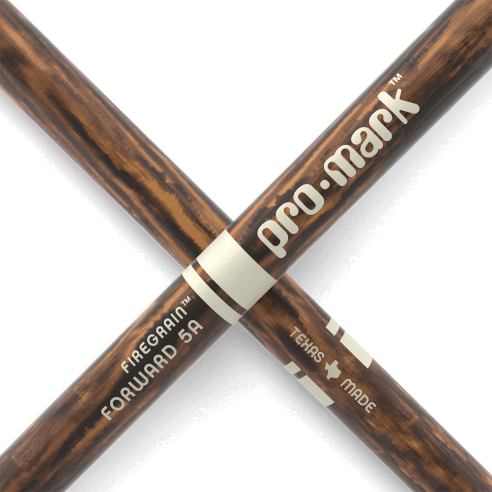 ProMark Classic Forward 5A FireGrain Hickory Drumstick, Oval Wood Tip