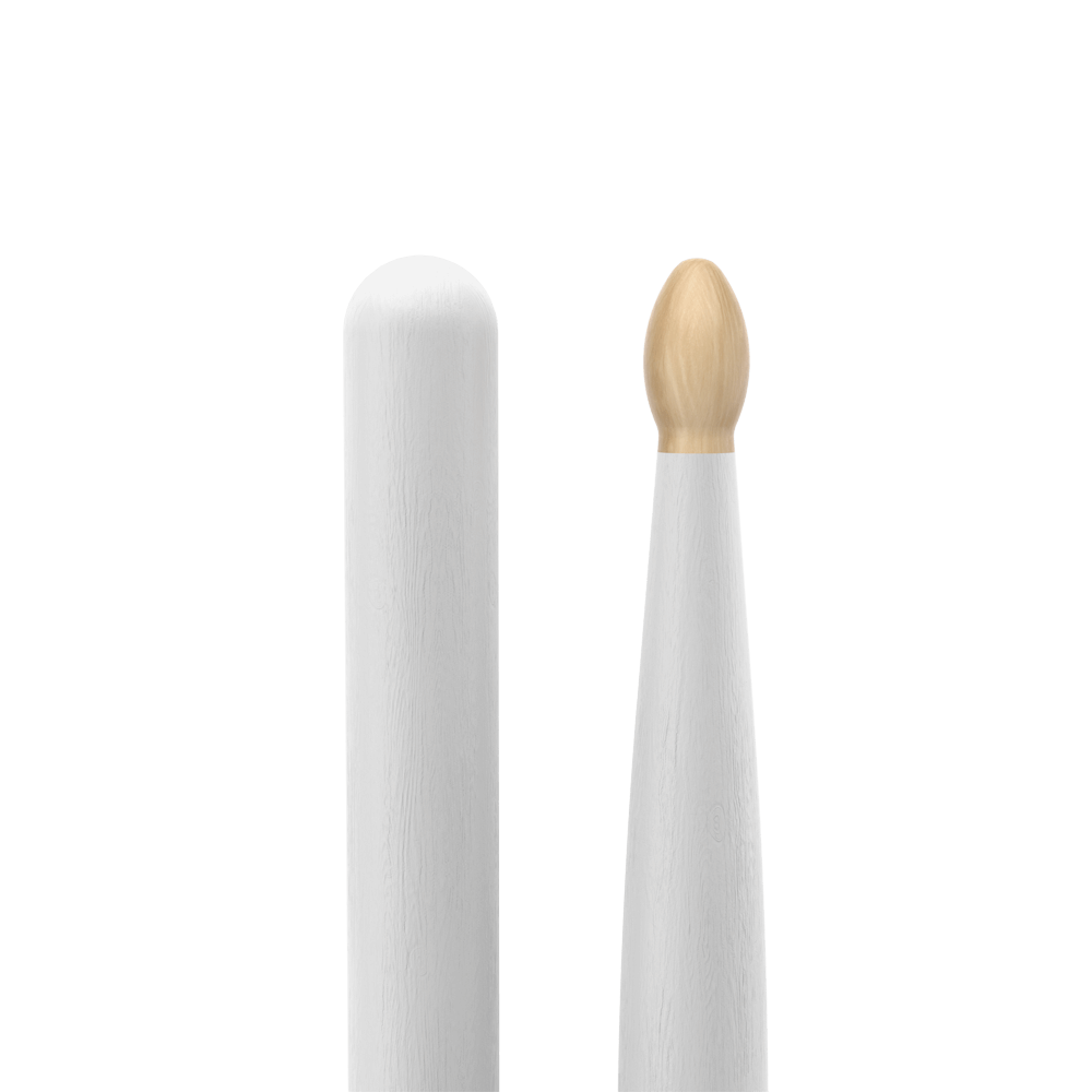 ProMark Classic Forward 5A Painted White Hickory Drumstick, Oval Wood Tip